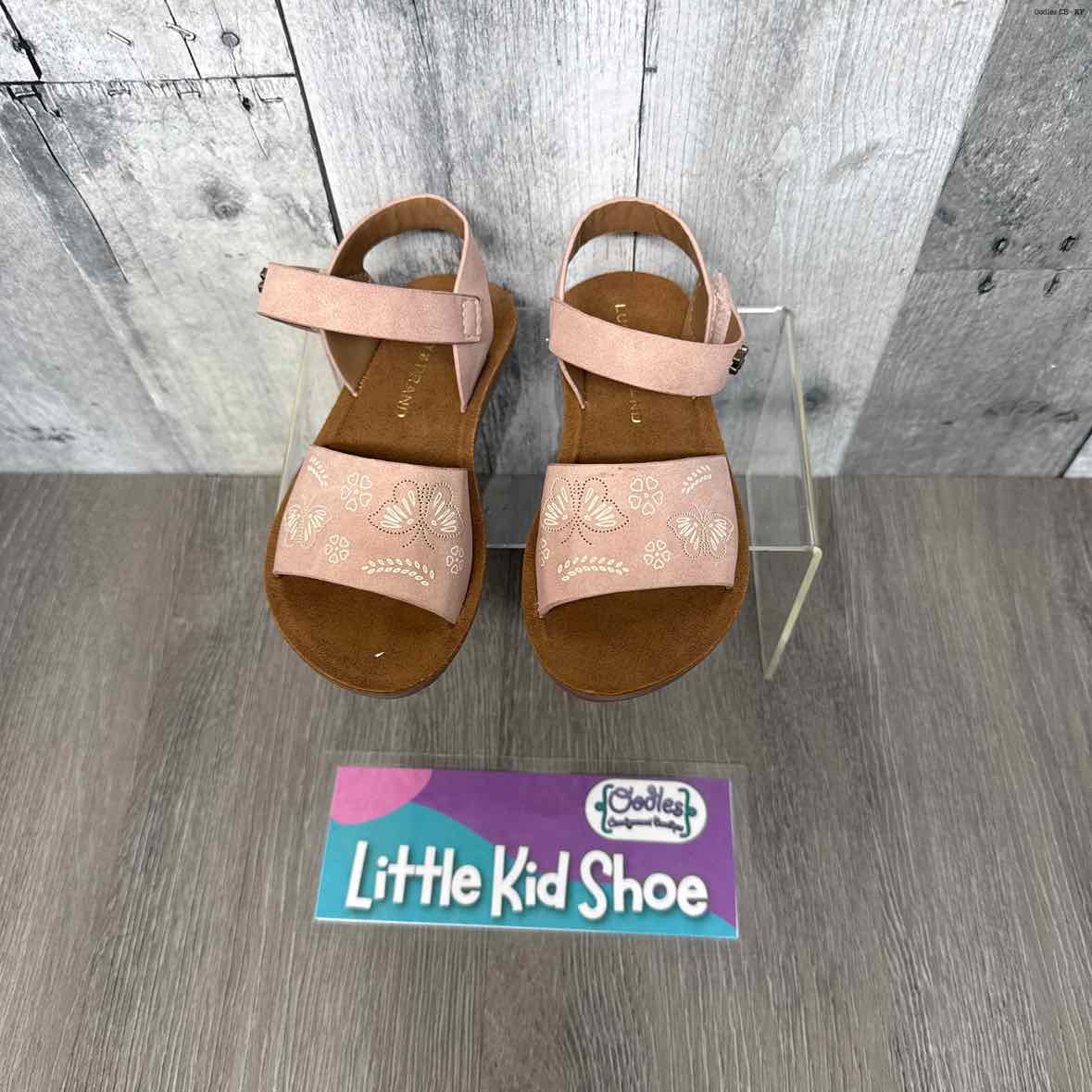 Size 9 Pink/Tan Lucky Brand Sandals