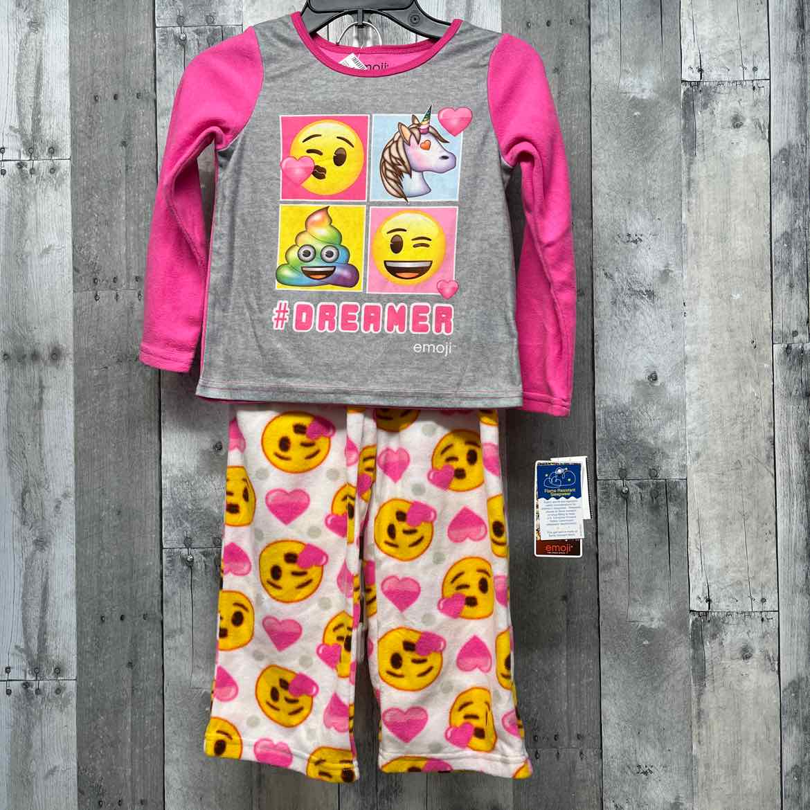 Size 6 Pink/White Mid Brand 2pc PJs