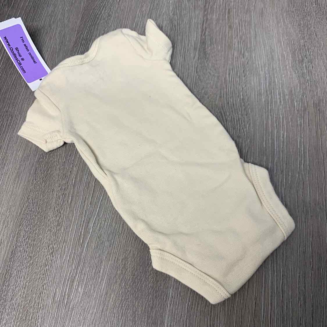 Size Preemie Tan Print Carter's Bodysuit