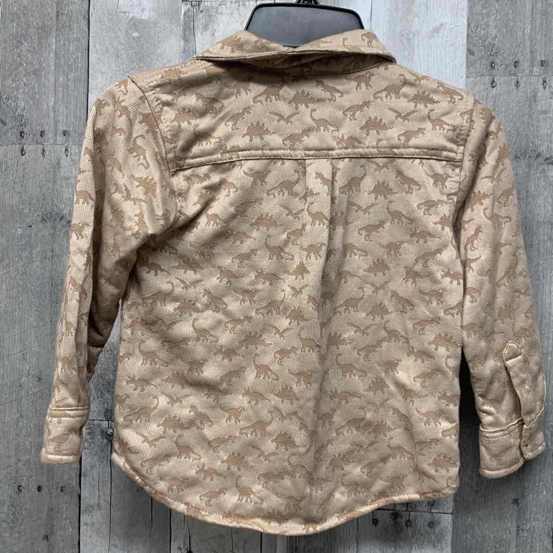 Size 4 Tan Graphic Picapino LS Button Up