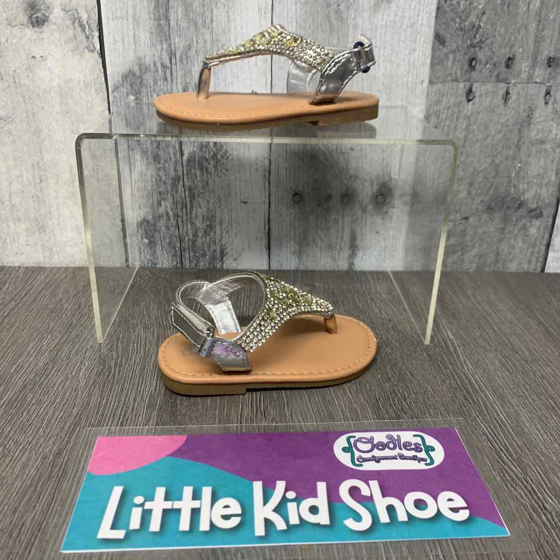 Size 3 Silver Rugged Bear Sandals
