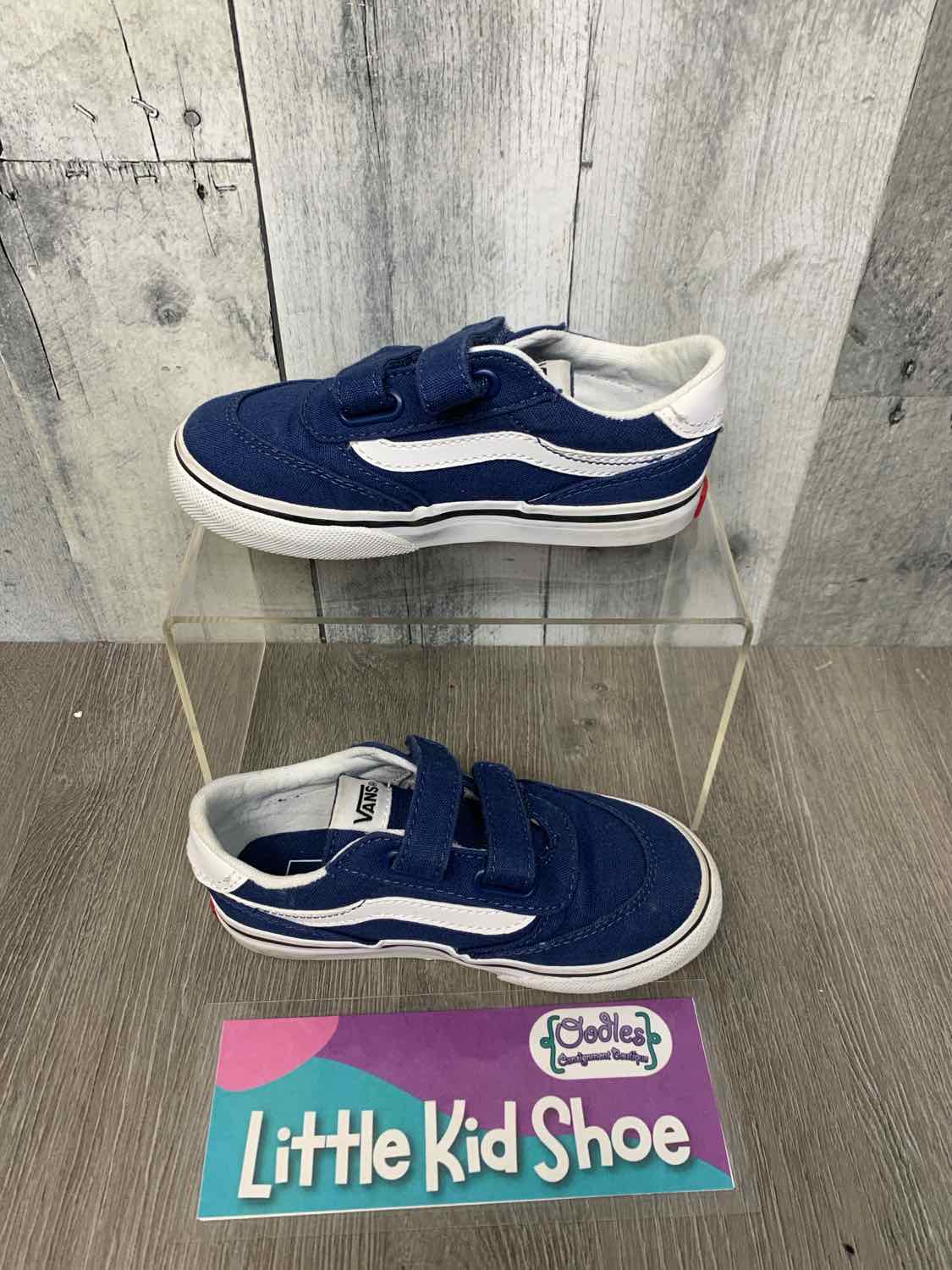 Size 9 Navy/White Vans Sneakers