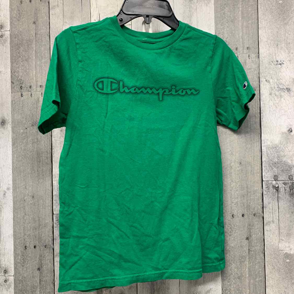 Size 10/12 Green Graphic Champion T Shirt