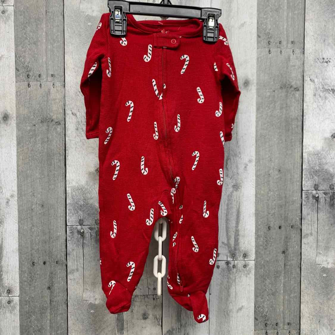Size 6 Months Red Graphic Just One You Footy PJs