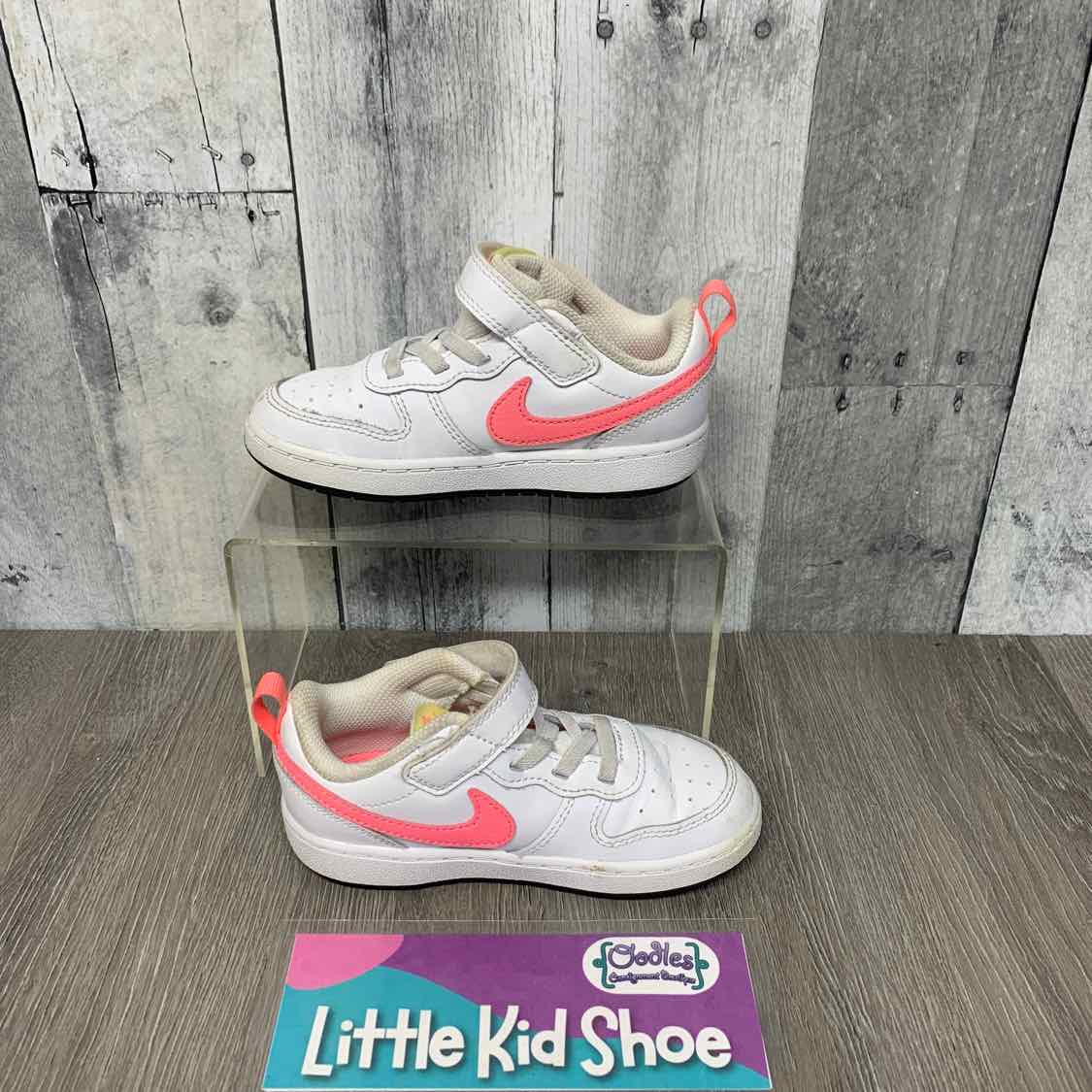 Size 9 White/Pink Sport Brand Sneakers