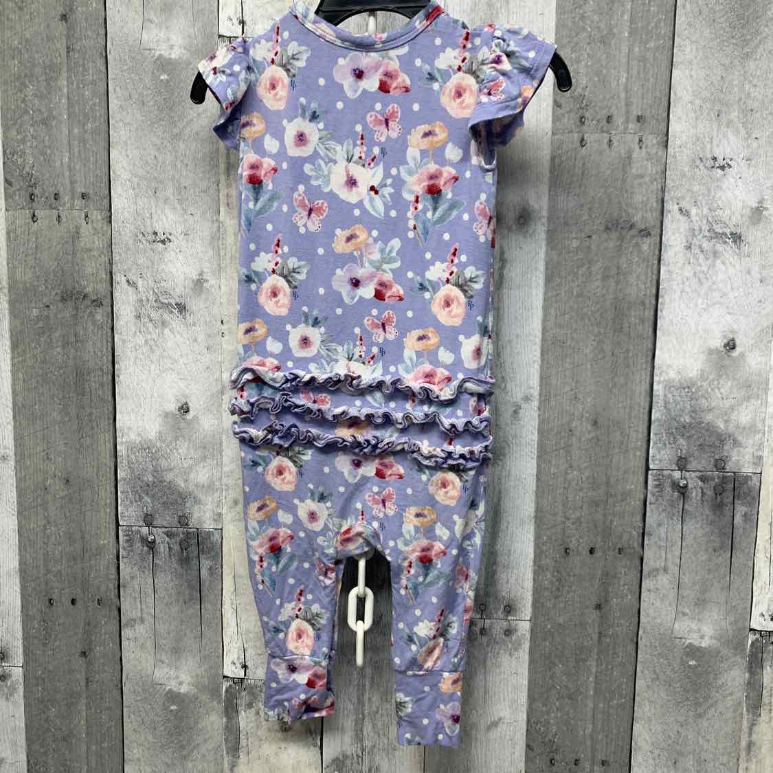 Size 12-18 Months Purple/Pink Posh Peanut Romper
