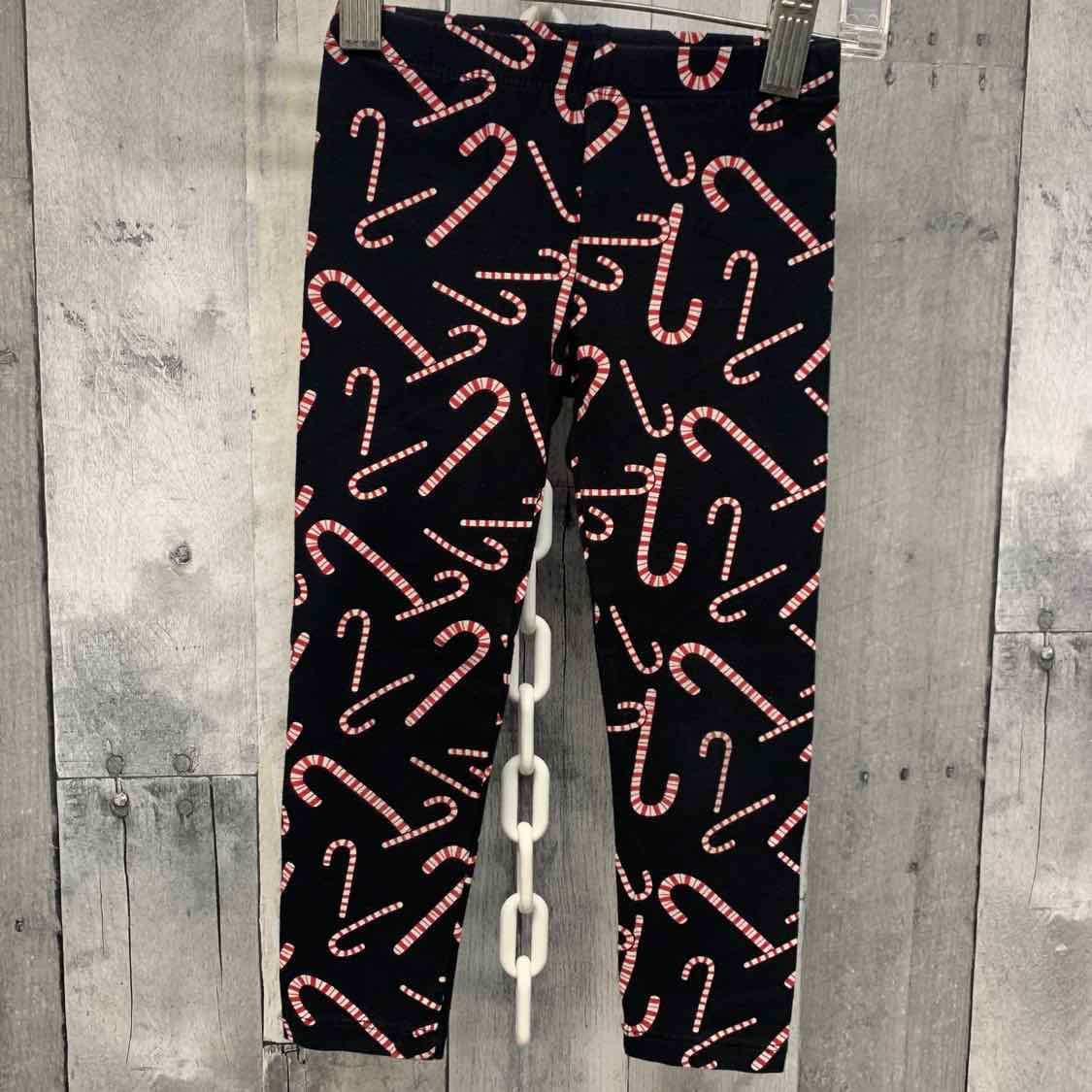 Size 4 Black Print Children's Place Leggings