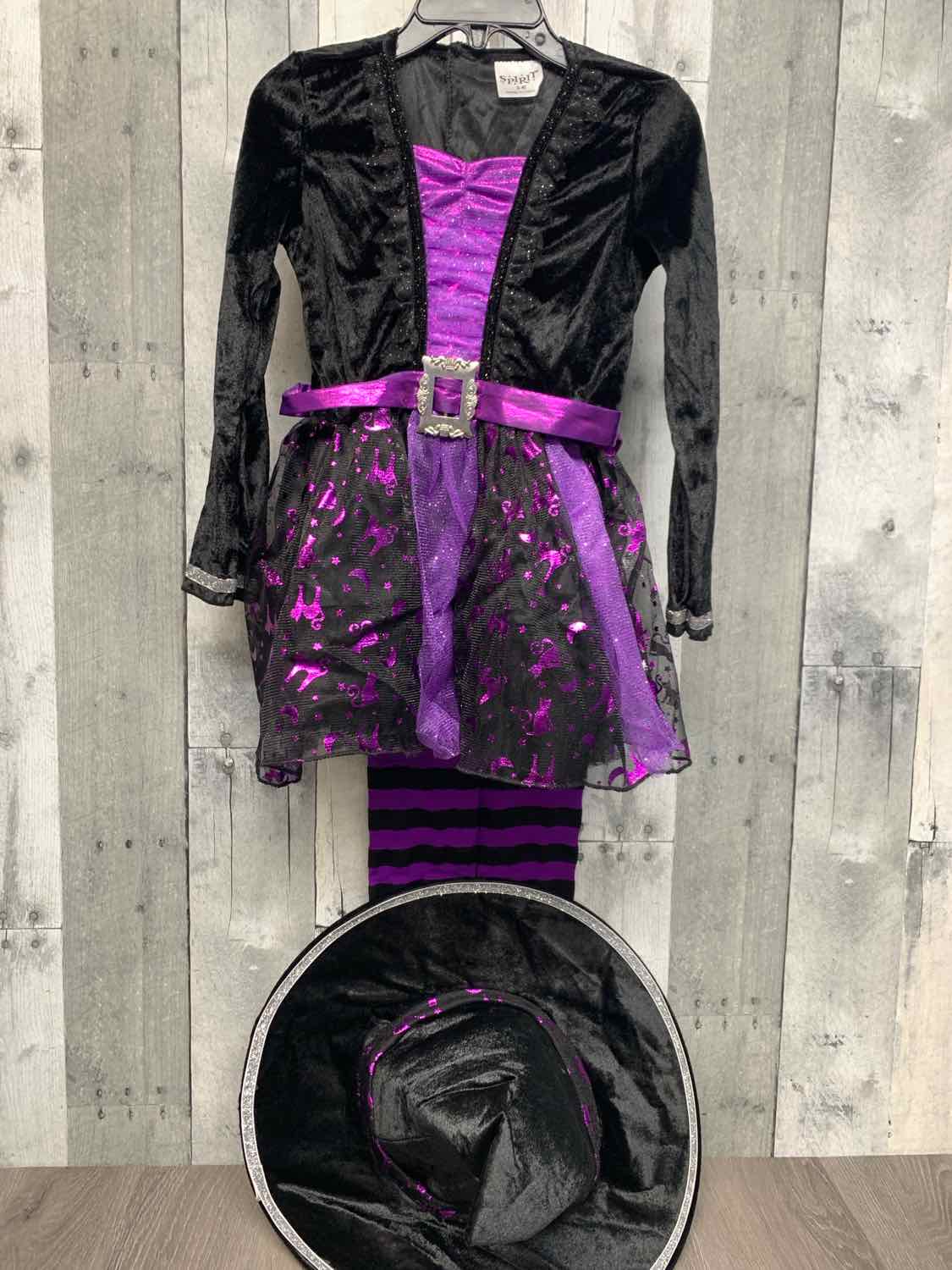 Spirit Black/Purple Size 3/4 Halloween Costume - Little Kid