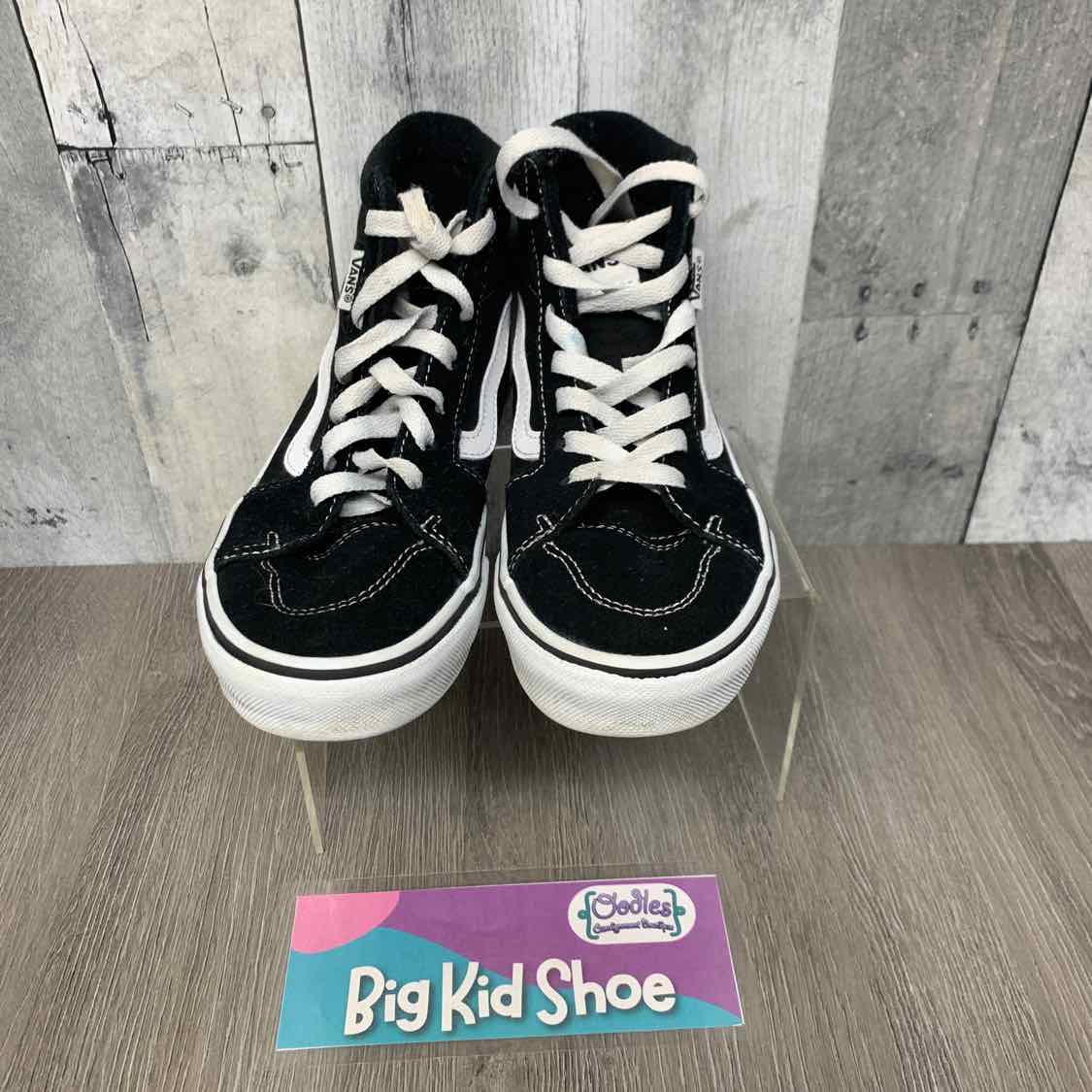 Size 3 Black/White Vans Sneakers