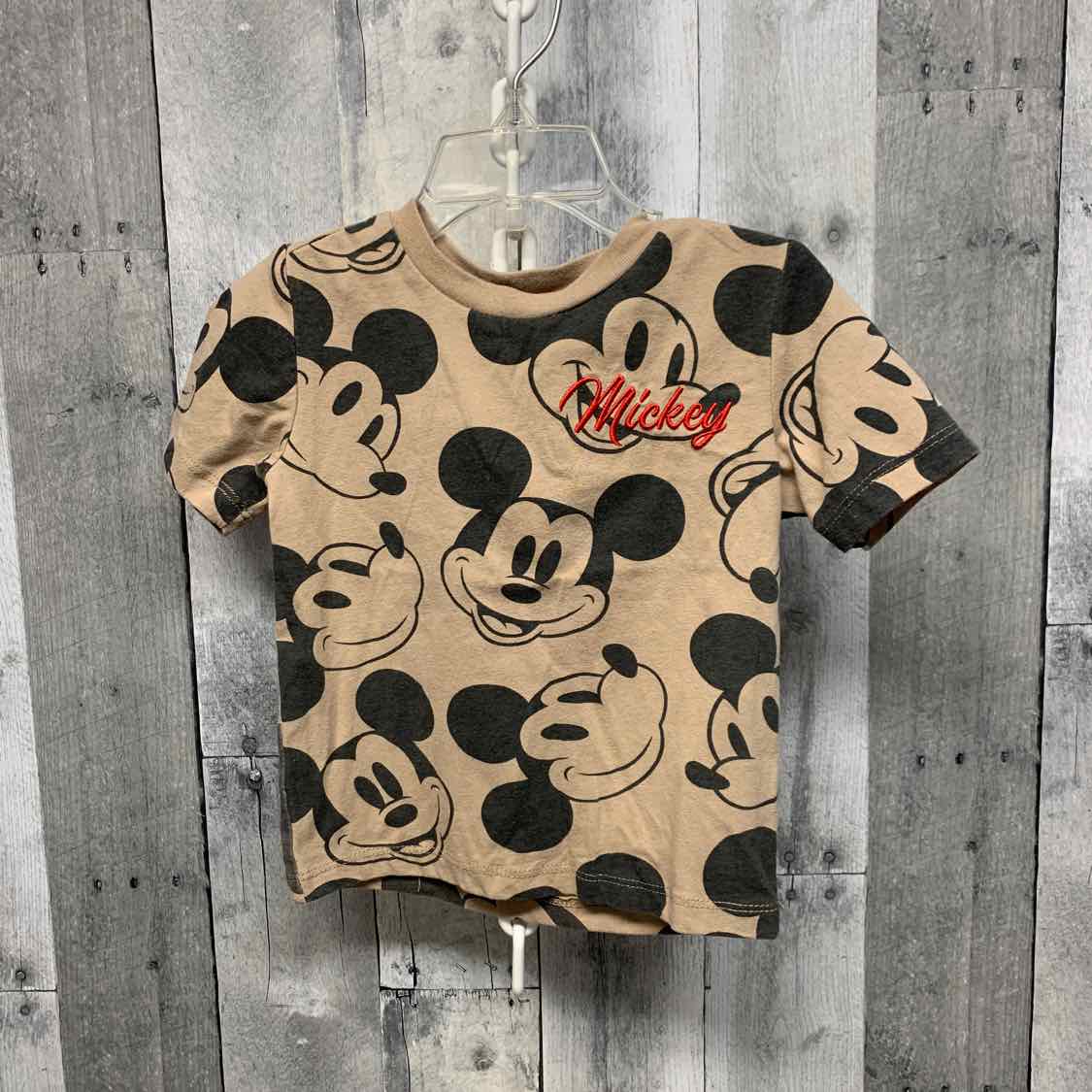 Size 2T Tan/Black Disney T Shirt
