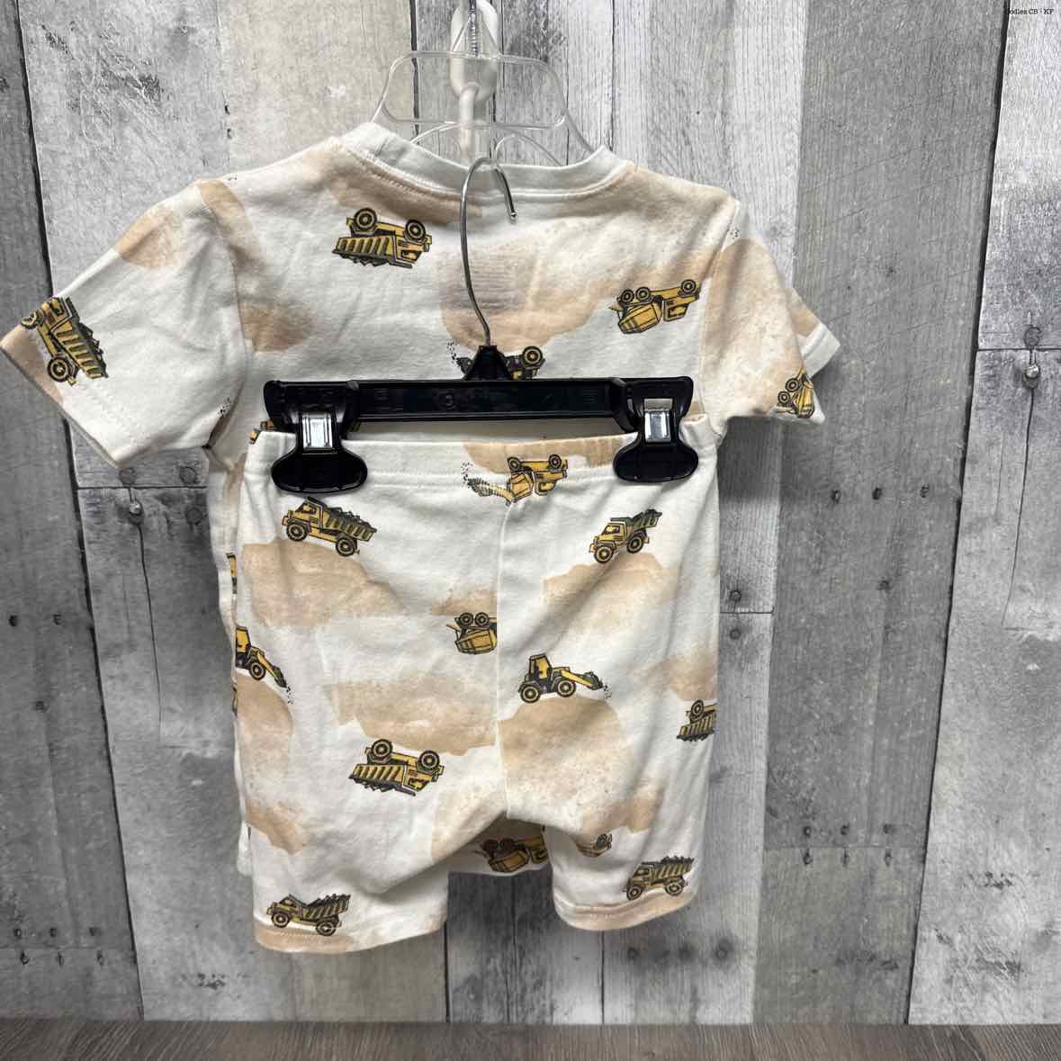 Size 3T White Print Carter's 2pc PJs