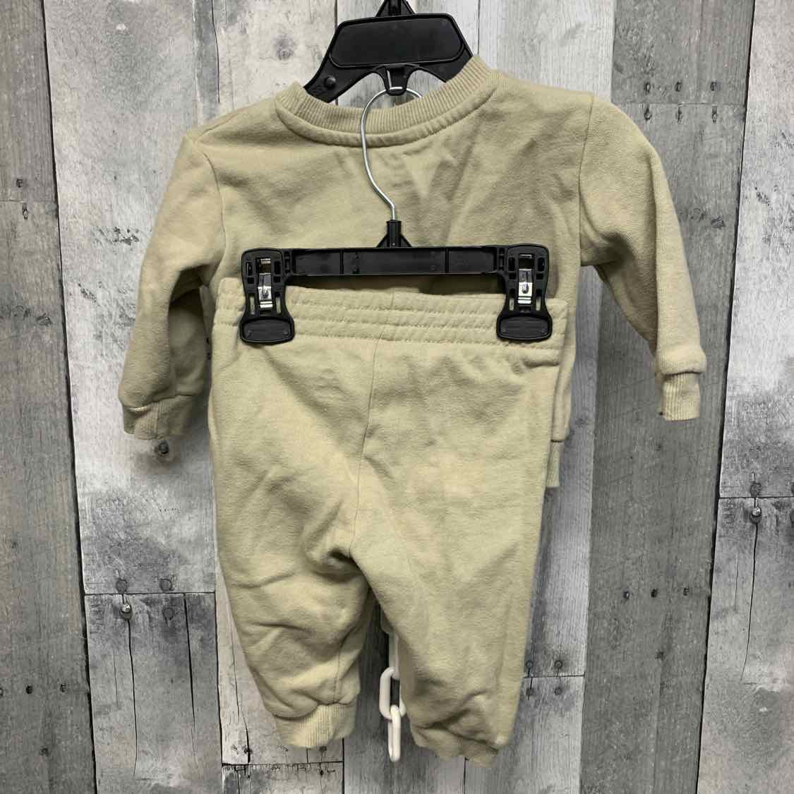 Size 6 Months Tan/Black Champion Sweats - 2pc