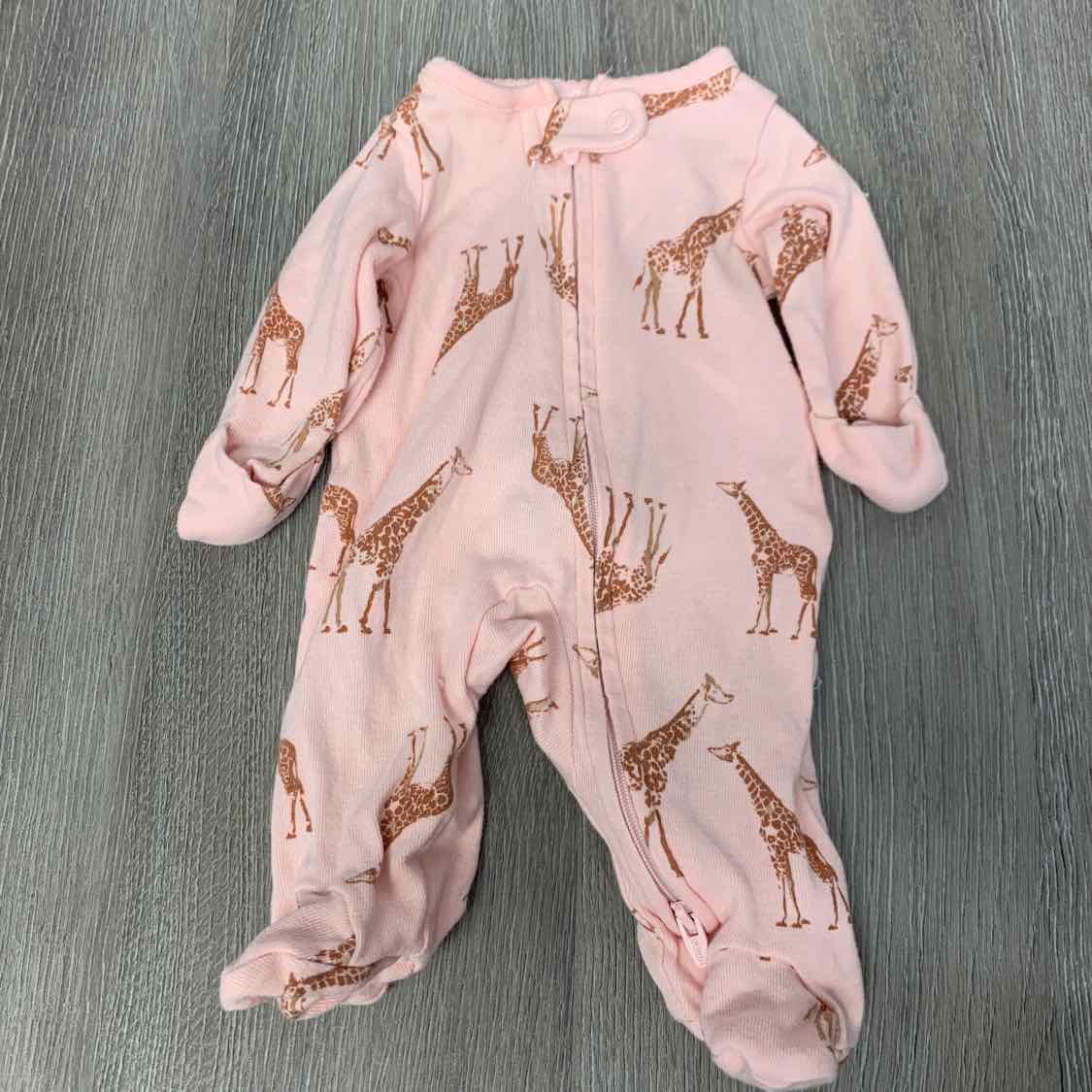 Size Preemie Pink Print Child of Mine Footy PJs