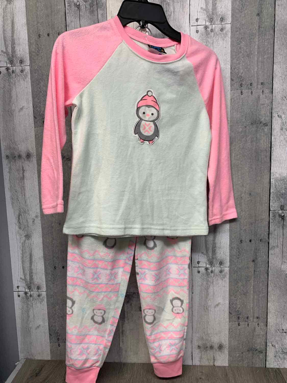Size 6/6X White/Pink Mid Brand 2pc PJs