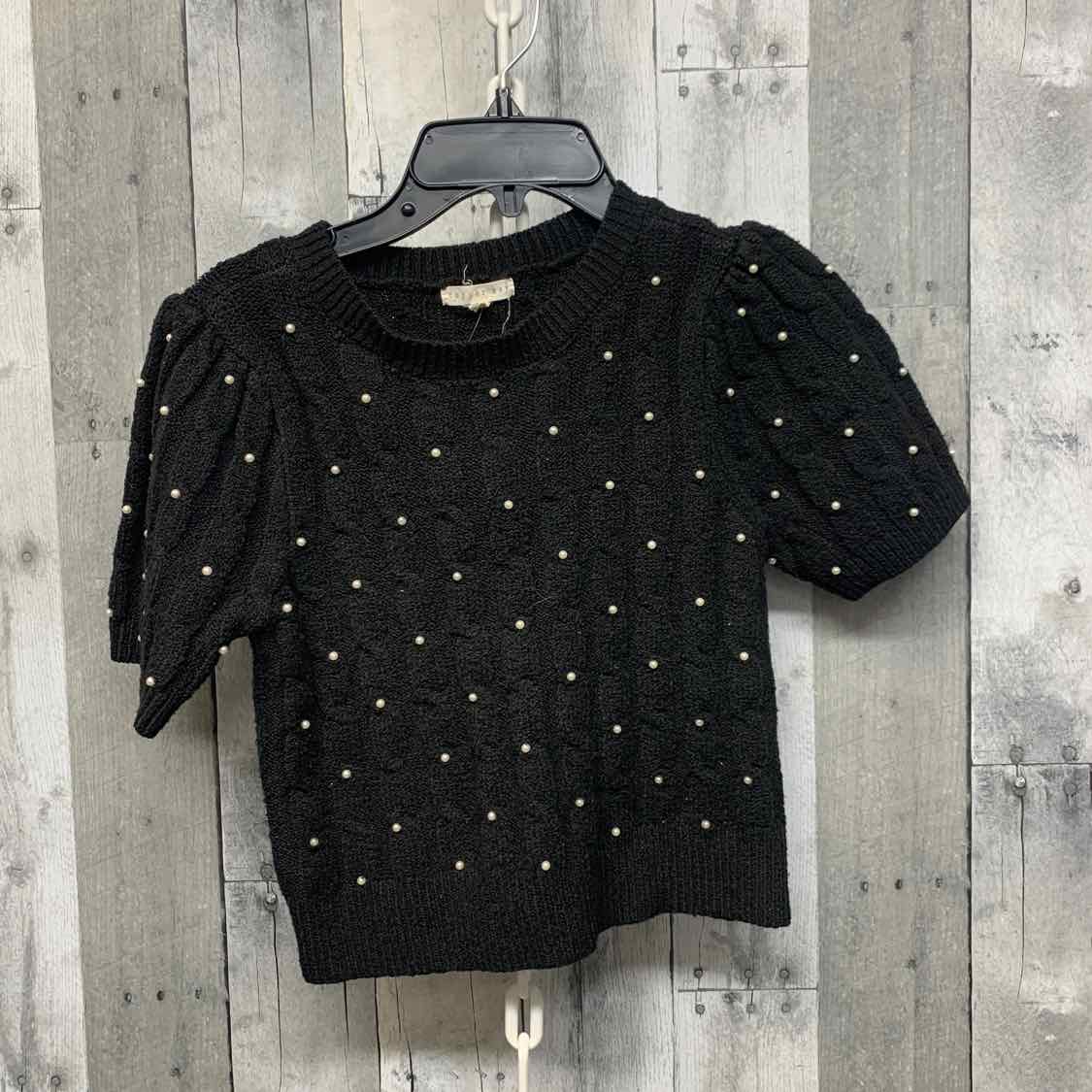 Size 12/14 Black Copper Key Sweater