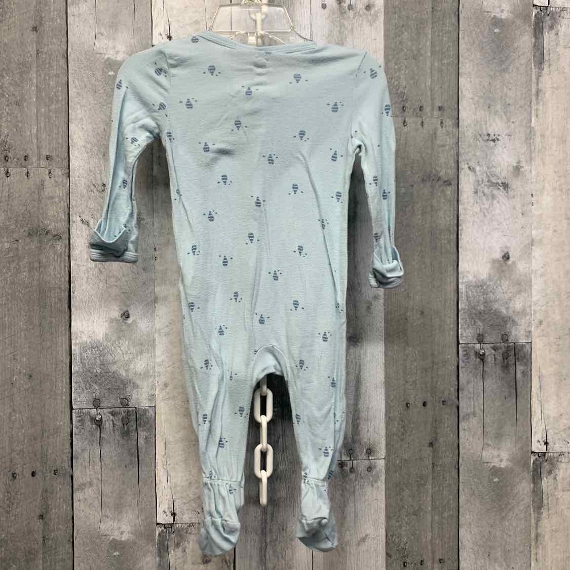 Size 3-6 Months Blue Print Cloud Island Footy PJs