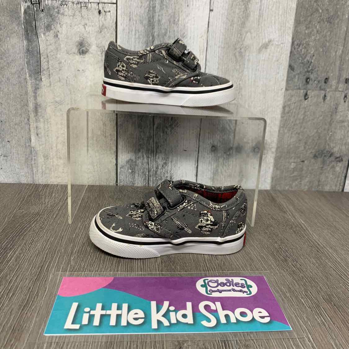 Size 4.5 Gray/White Vans Sneakers