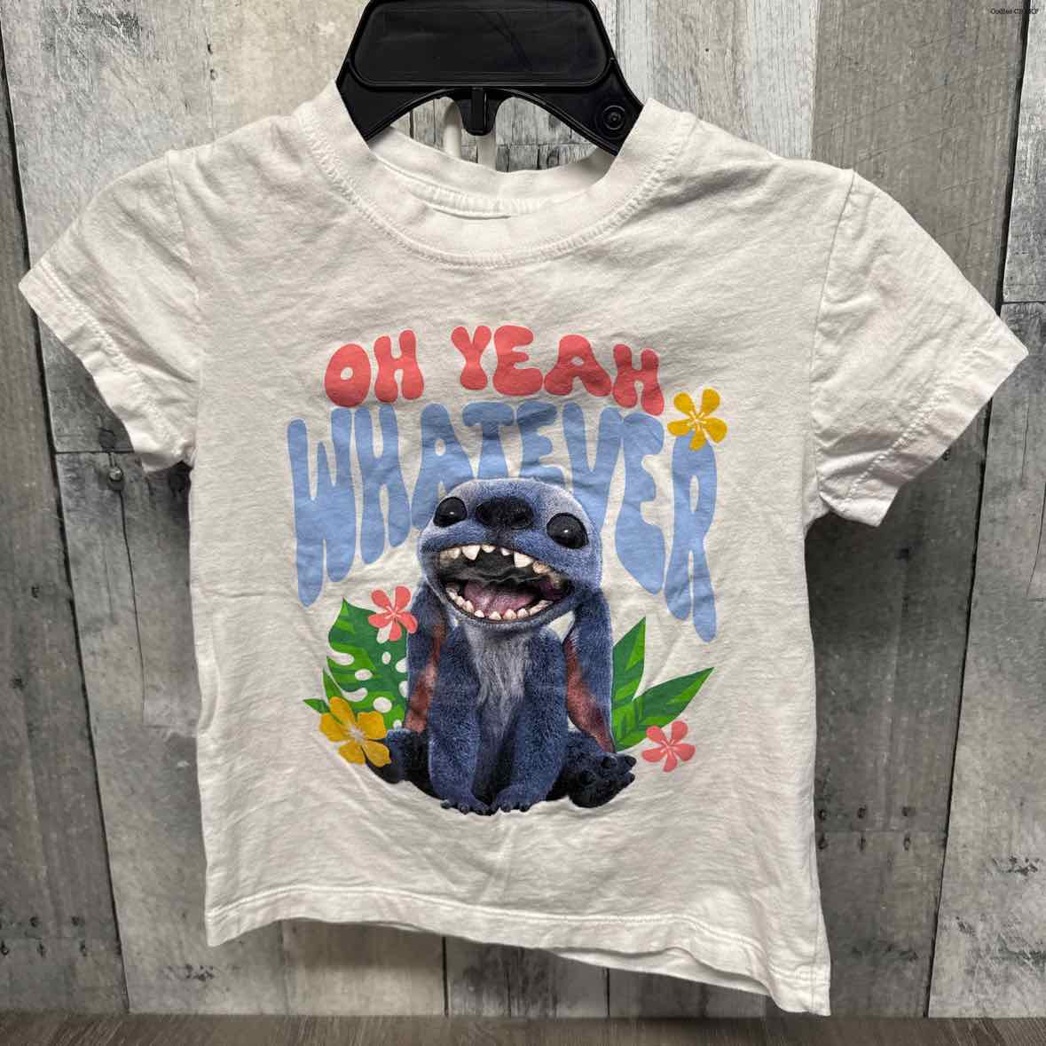 Size 6/6X White Graphic Disney T Shirt