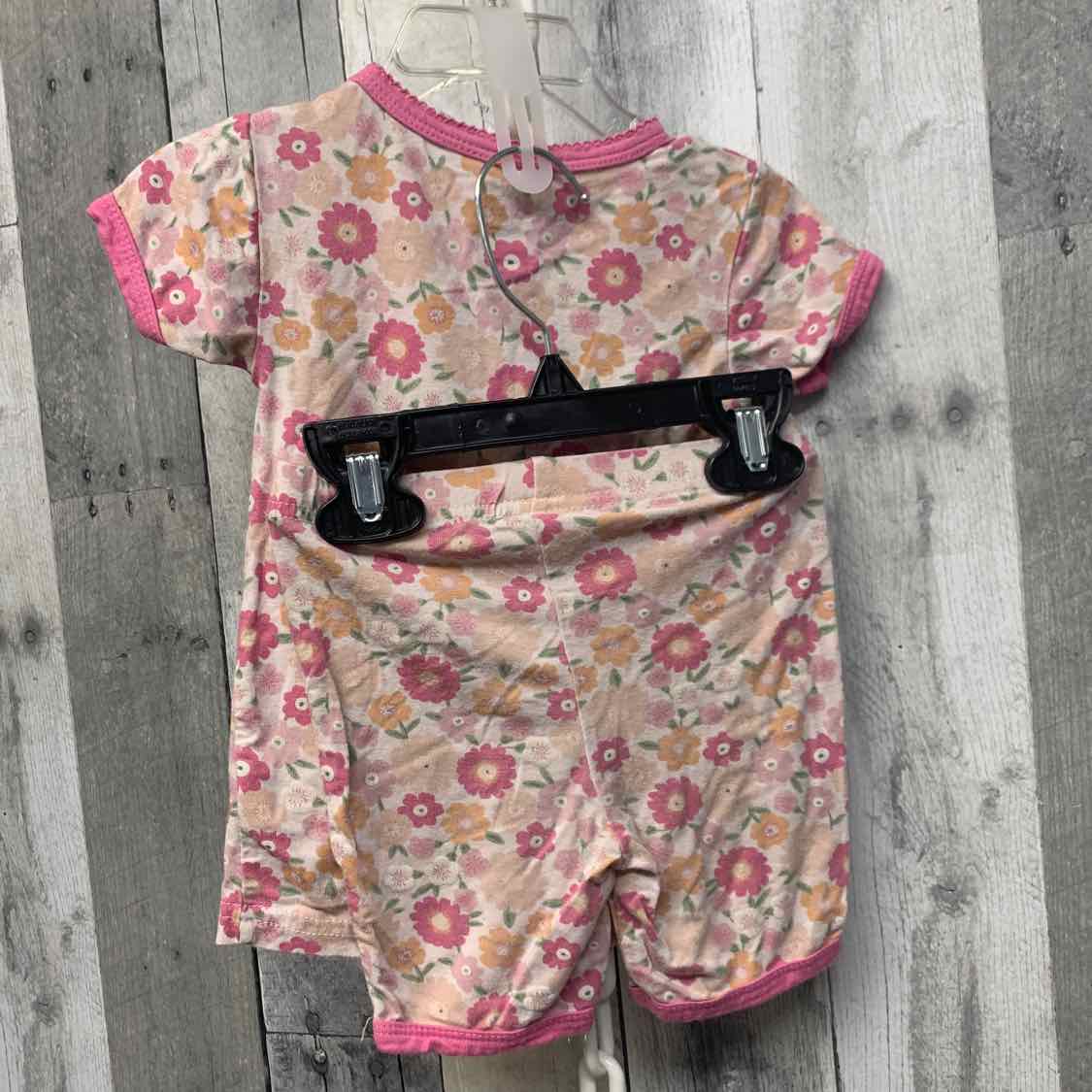 Size 24 Months Pink Floral Print Bamboo 2pc PJs