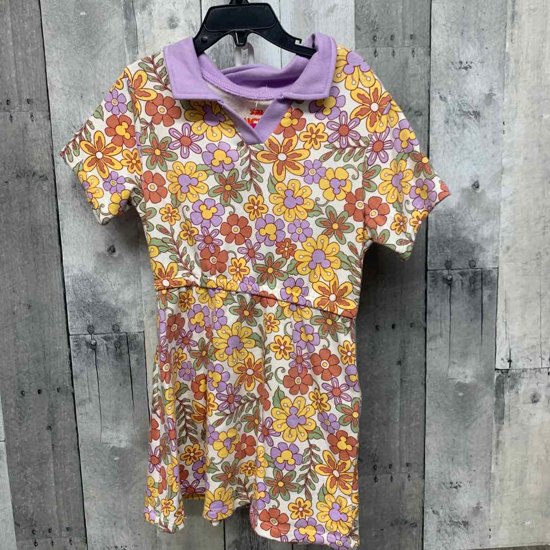 Size 5T Purple/Yellow Disney Dress