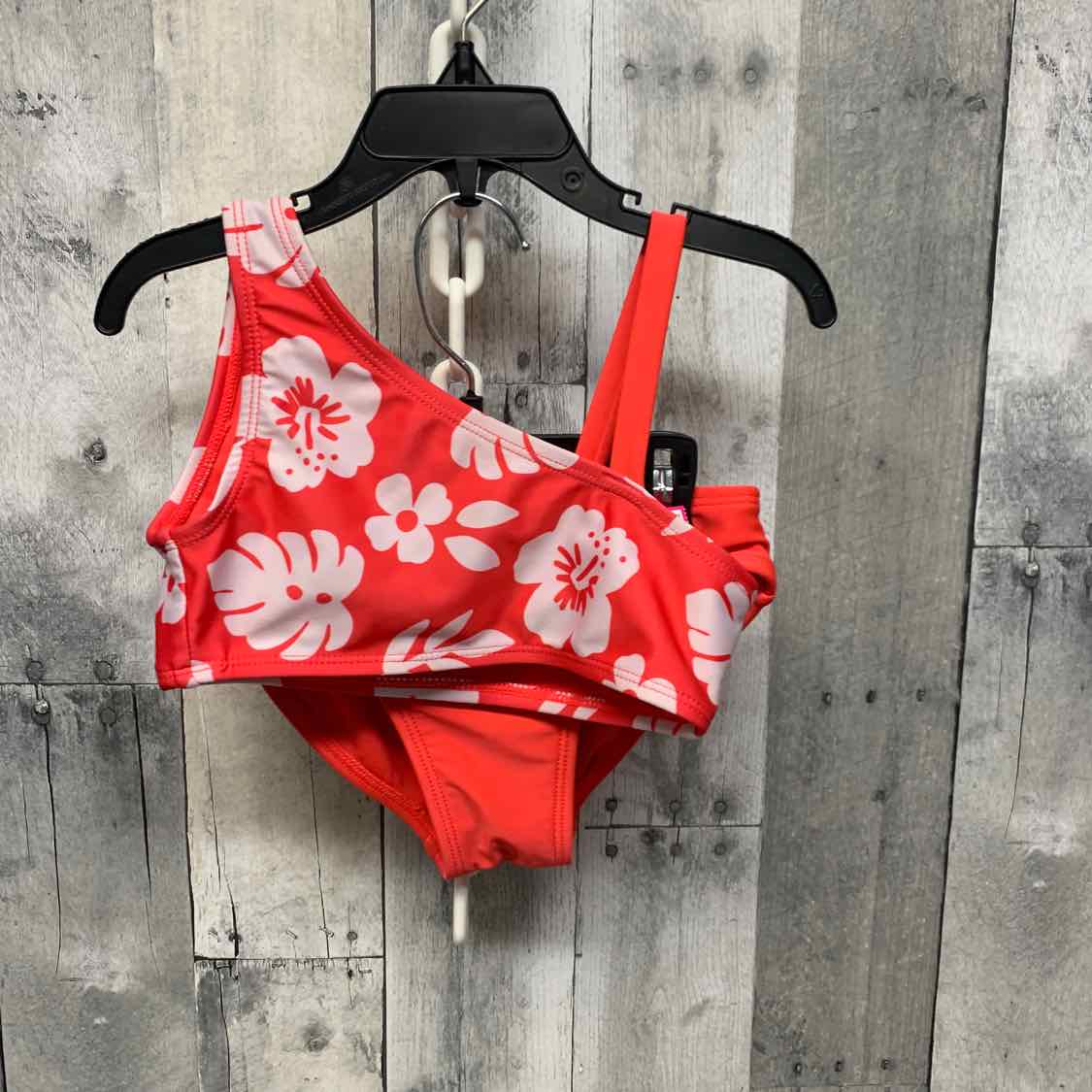 Size 4/5 Pink/White Cat & Jack Swim Suit - 2pc+
