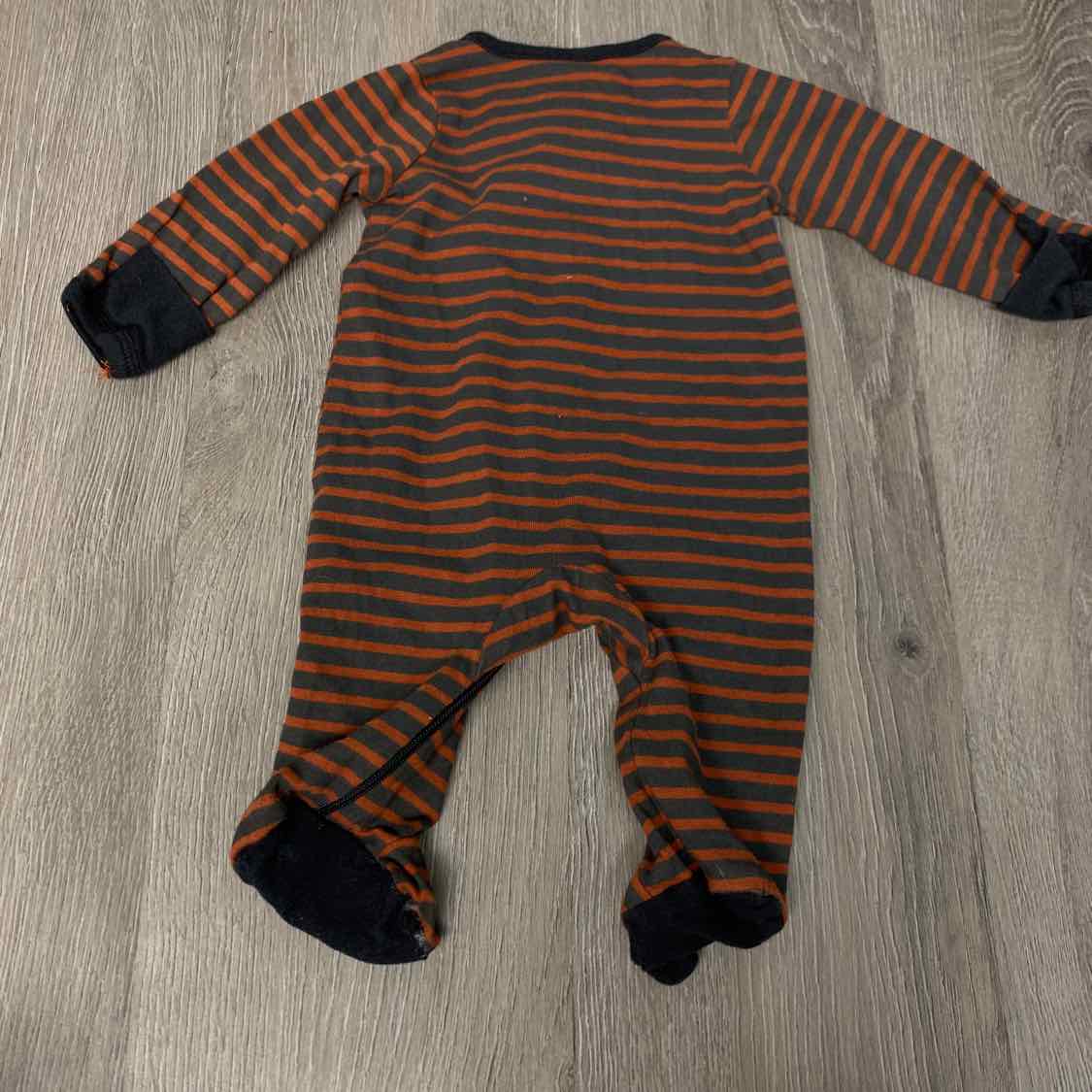 Size Preemie Brown/Black Gerber Footy PJs