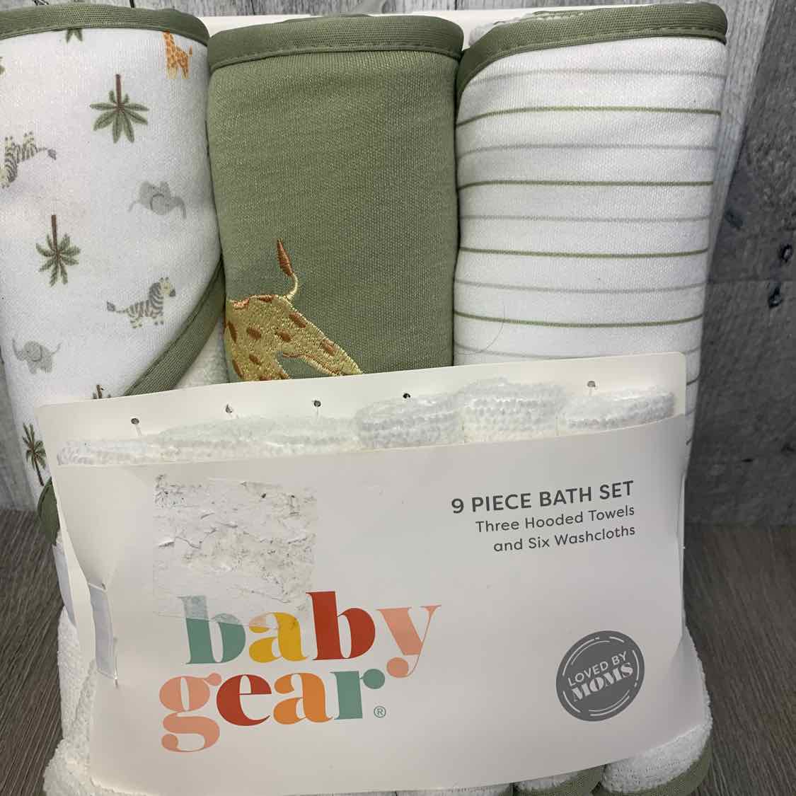 Baby Gear White/Green Towels