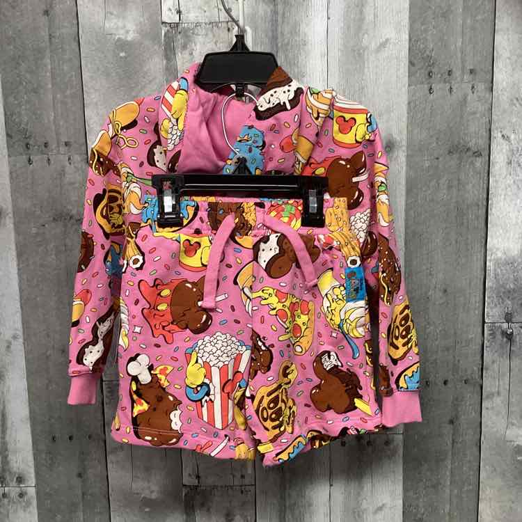 Size 3 Pink Print Disney Parks Sweats - 2pc
