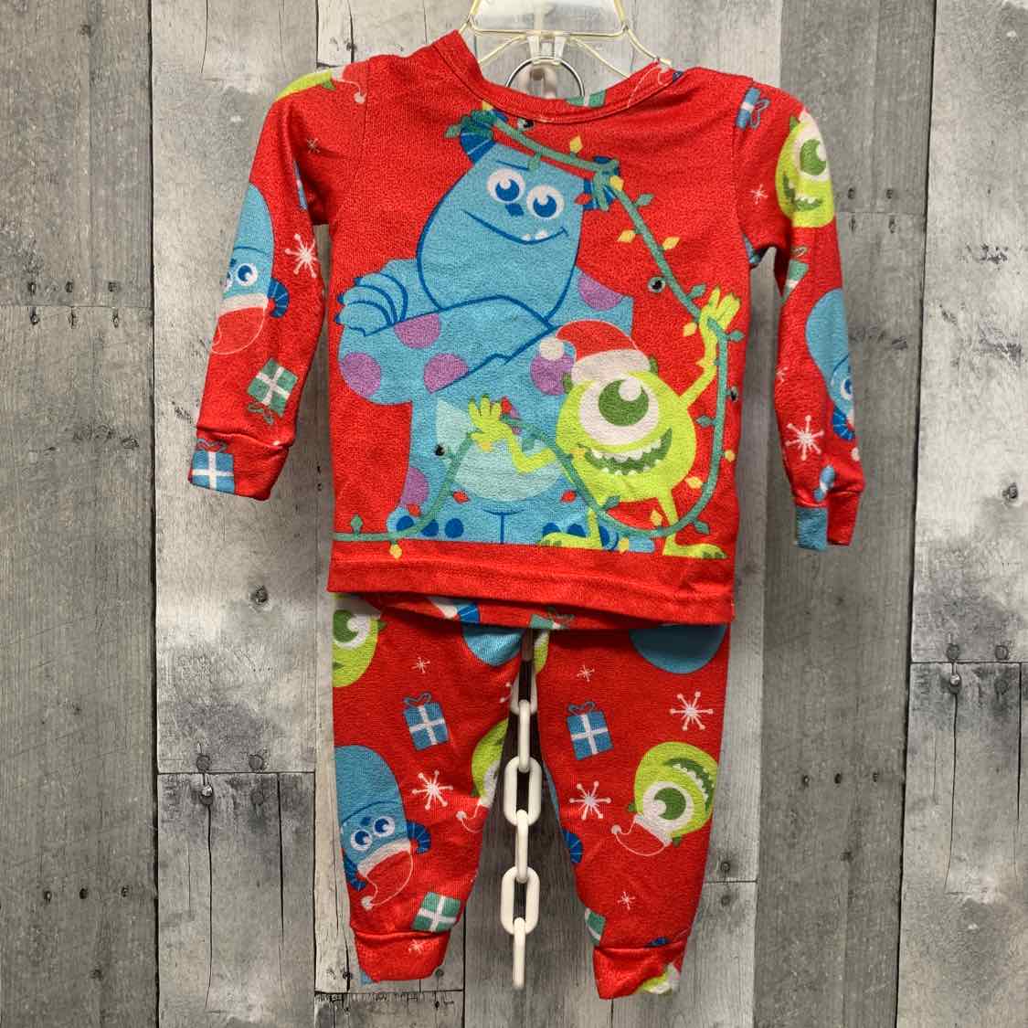 Size 2T Red Disney 2pc PJs
