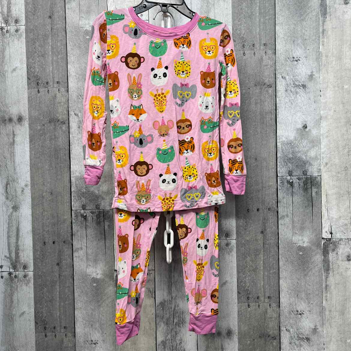 Size 3T Pink Print Little Sleepies 2pc PJs