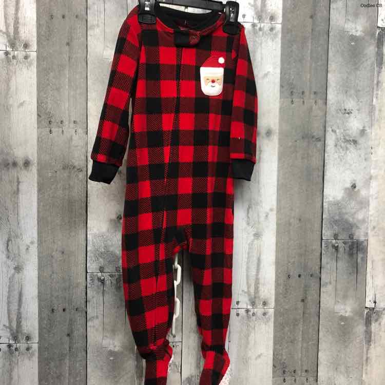 Size 18 Months Red/Black Carter's Footy PJs
