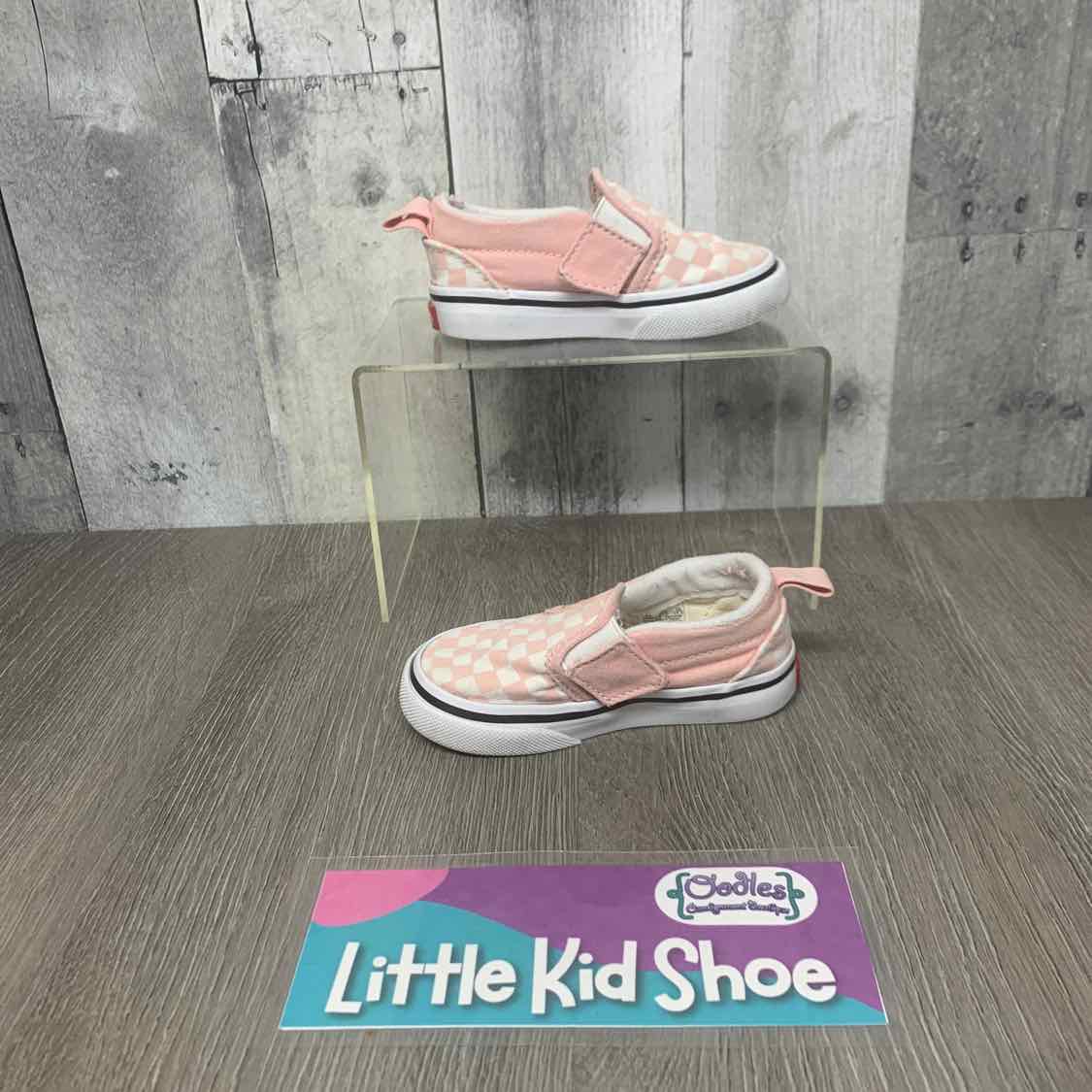 Size 5 Pink/White Vans Sneakers