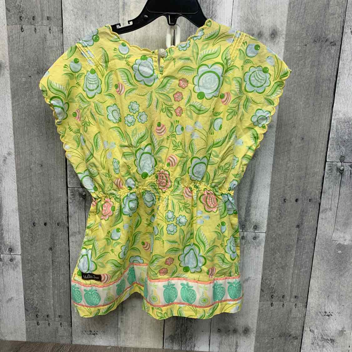 Size 8 Yellow/Green Matilda Jane Short Sleeve Shirt
