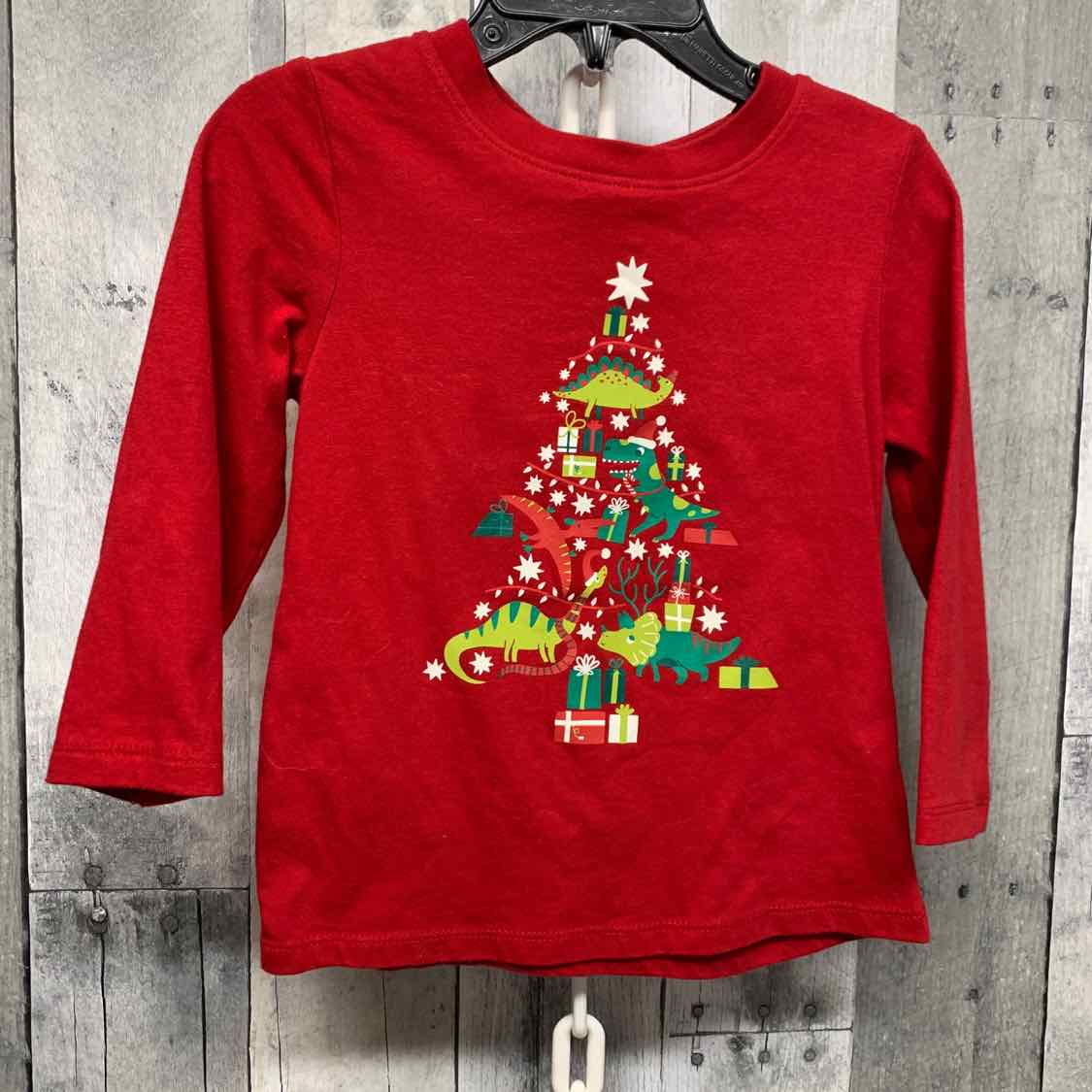 Size 2T Red Graphic Cat & Jack Long Sleeve Shirt