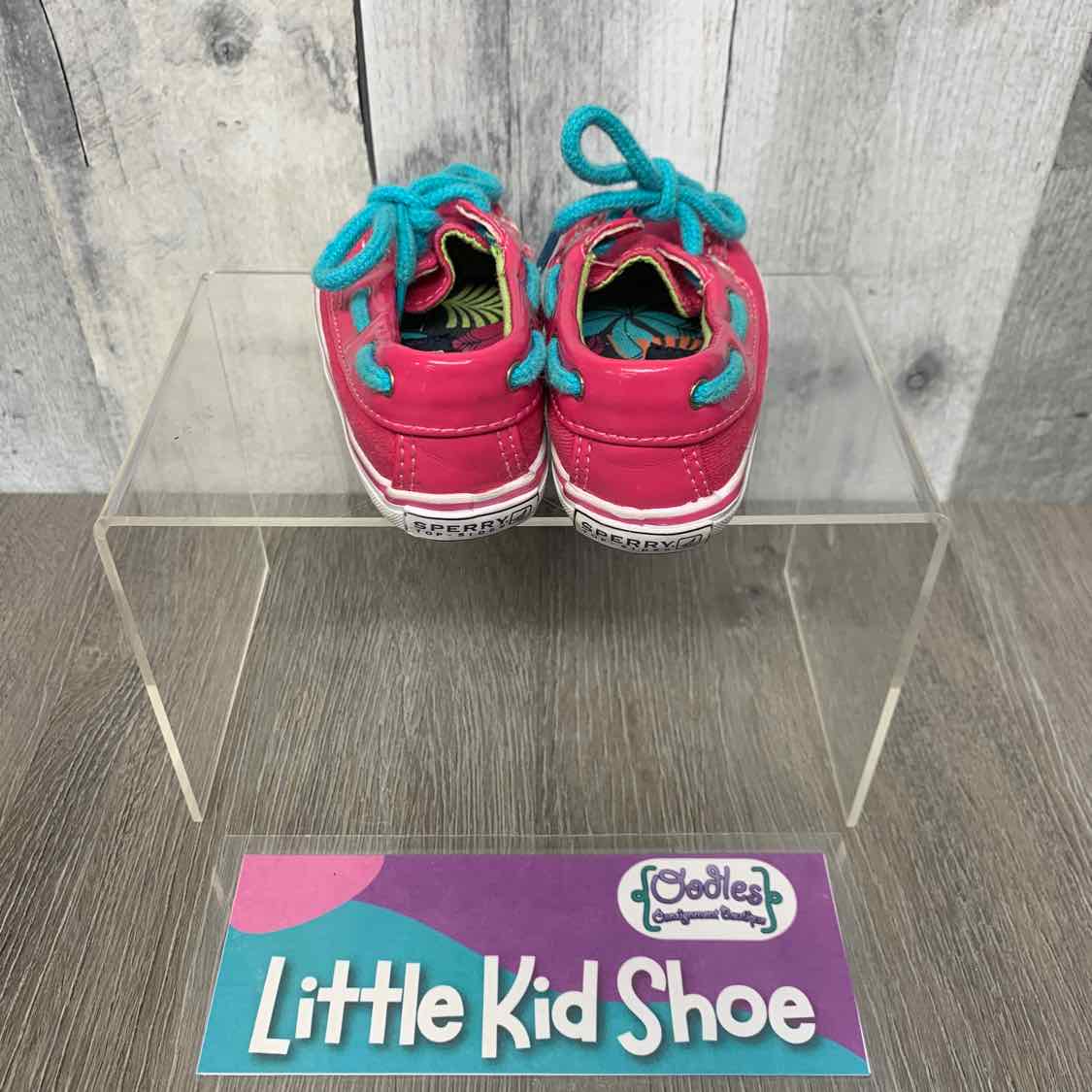 Size 1 Pink Sperry Loafers