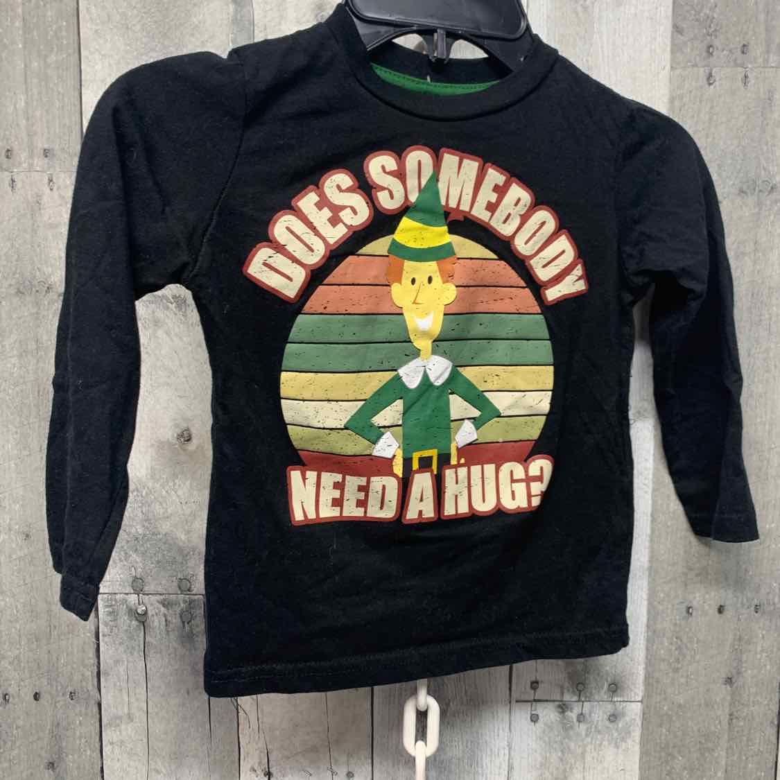 Size 4T Black Graphic Okie Dokie Long Sleeve Shirt
