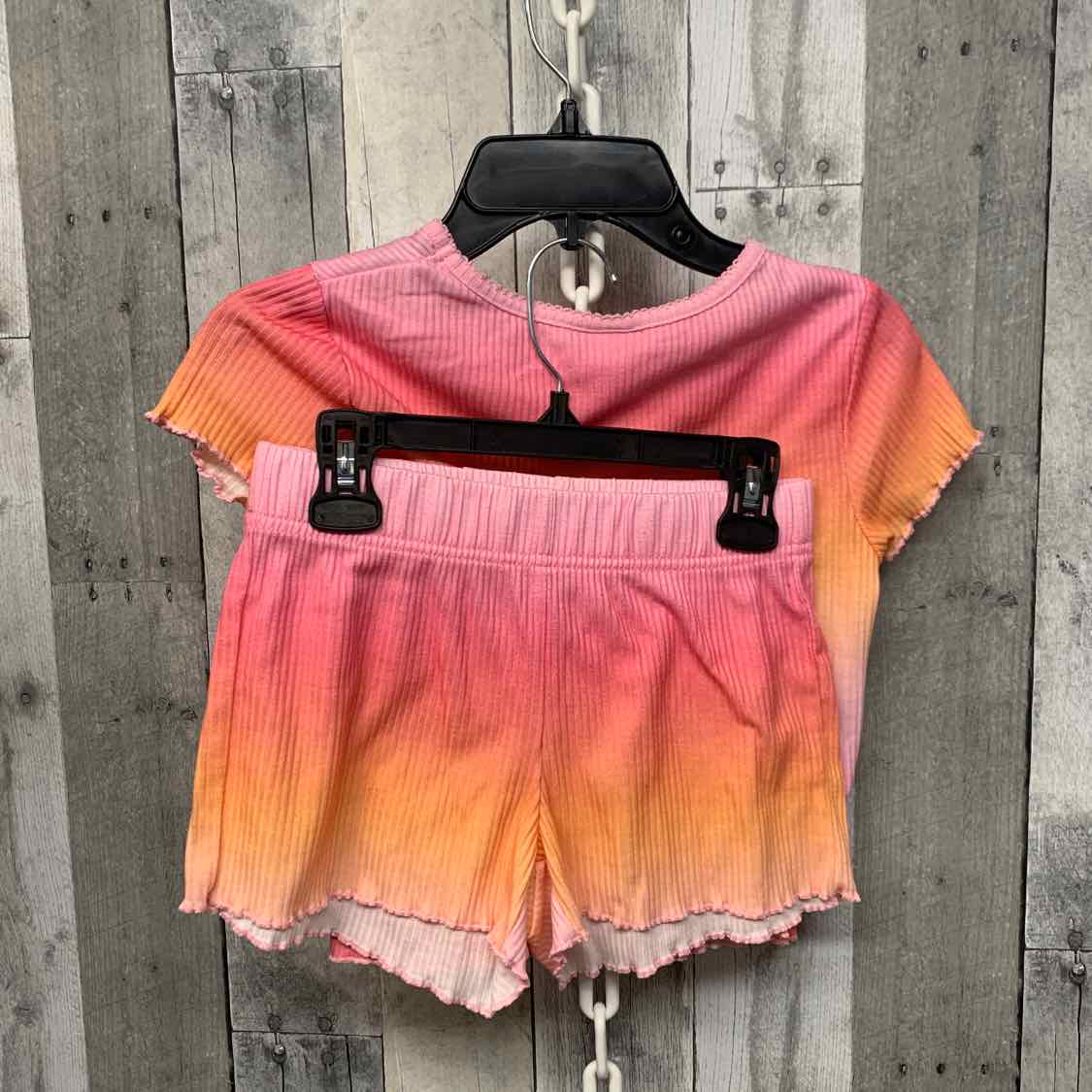 Size 8 Pink/Orange Old Navy 2pc PJs