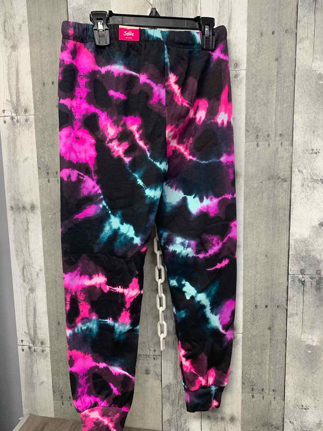 Size Medium Black/Pink Justice Athletic Pants