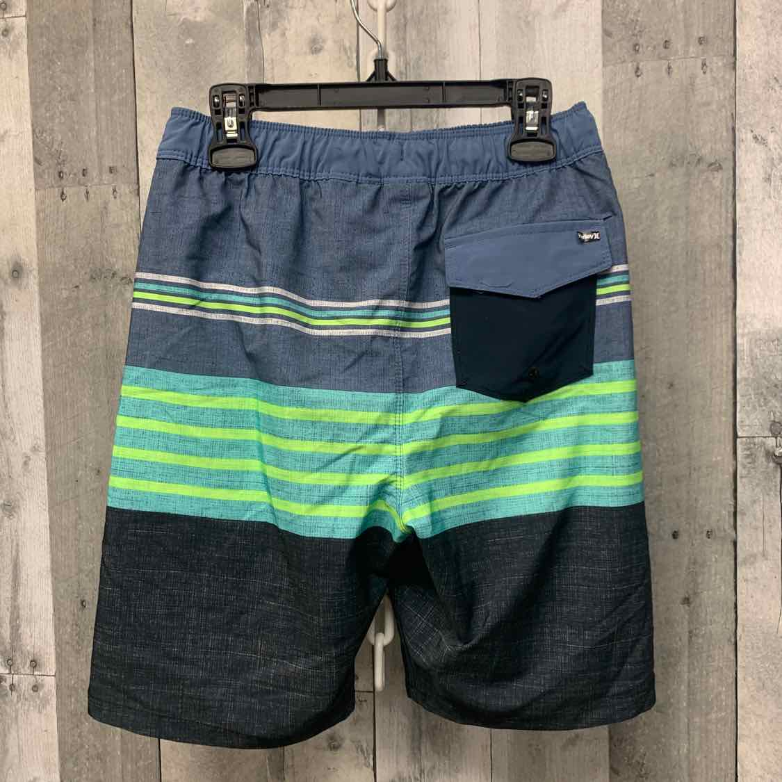 Size 10/12 Blue/Green Hurley Swim Trunks - OodlesCB