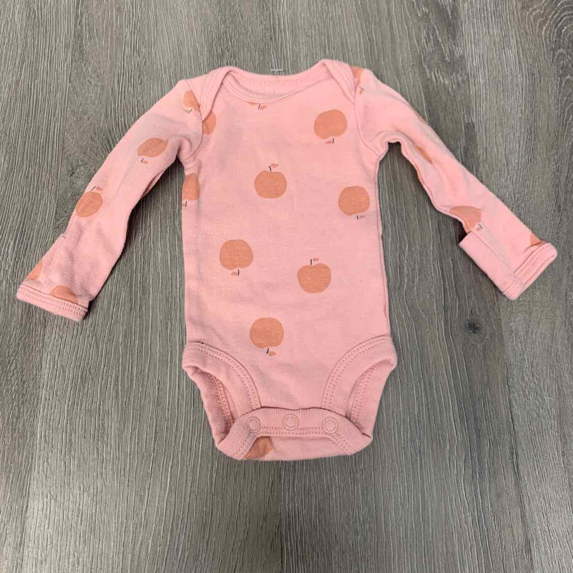 Size Preemie Pink Print Carter's Bodysuit