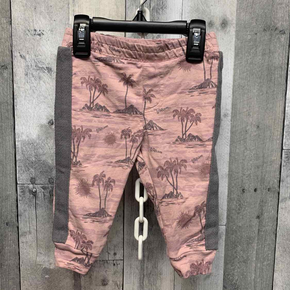Size 12 Months Pink Print Volcom Athletic Pants