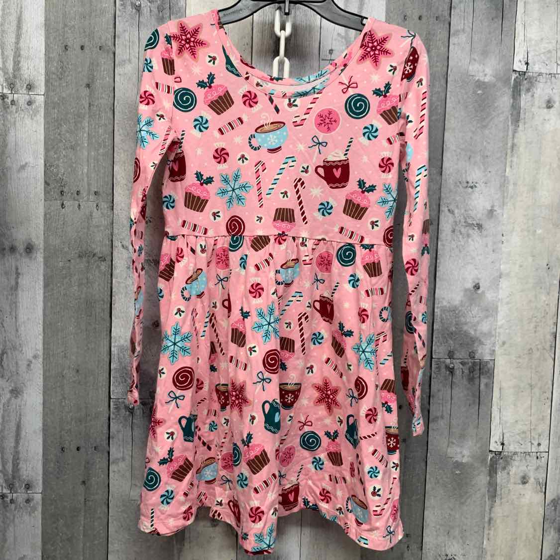 Size 10/12 Pink Print Children's Place LS Dress