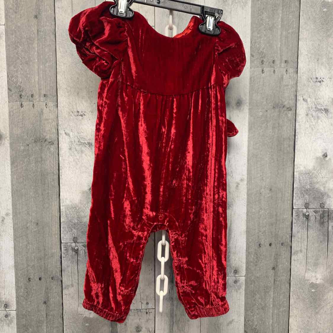 Size 6-9 Months Red Cat & Jack Romper