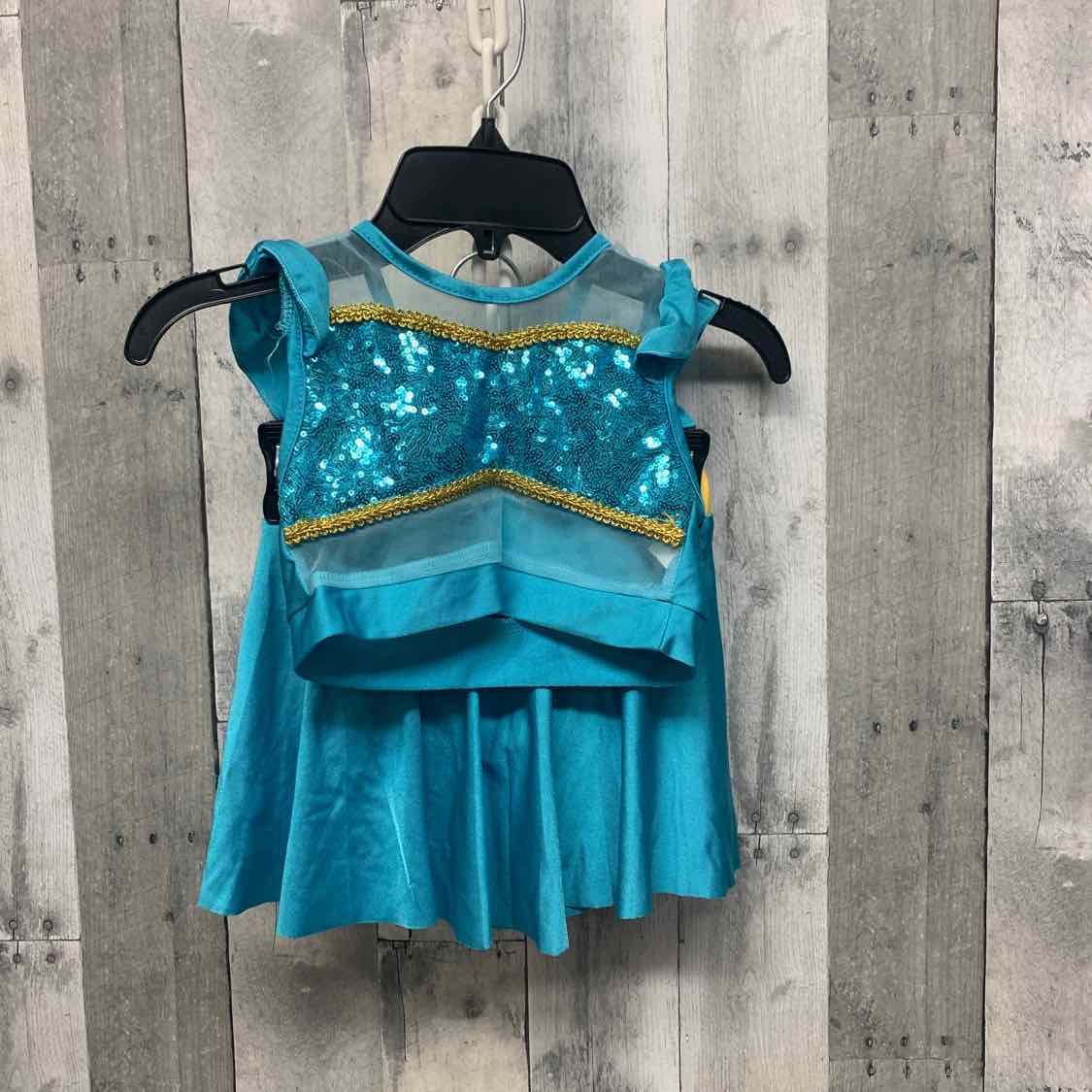 Generic Teal/Gold Size 4/5 Halloween Costume - Little Kid