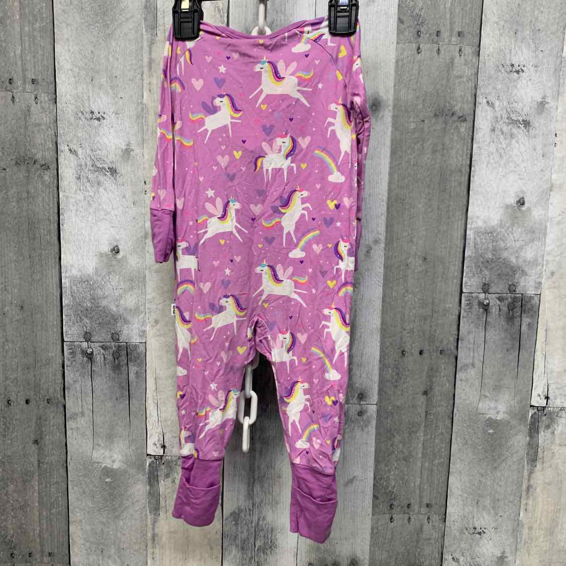 Size 3-6 Months Purple Print Little Sleepies Footy PJs