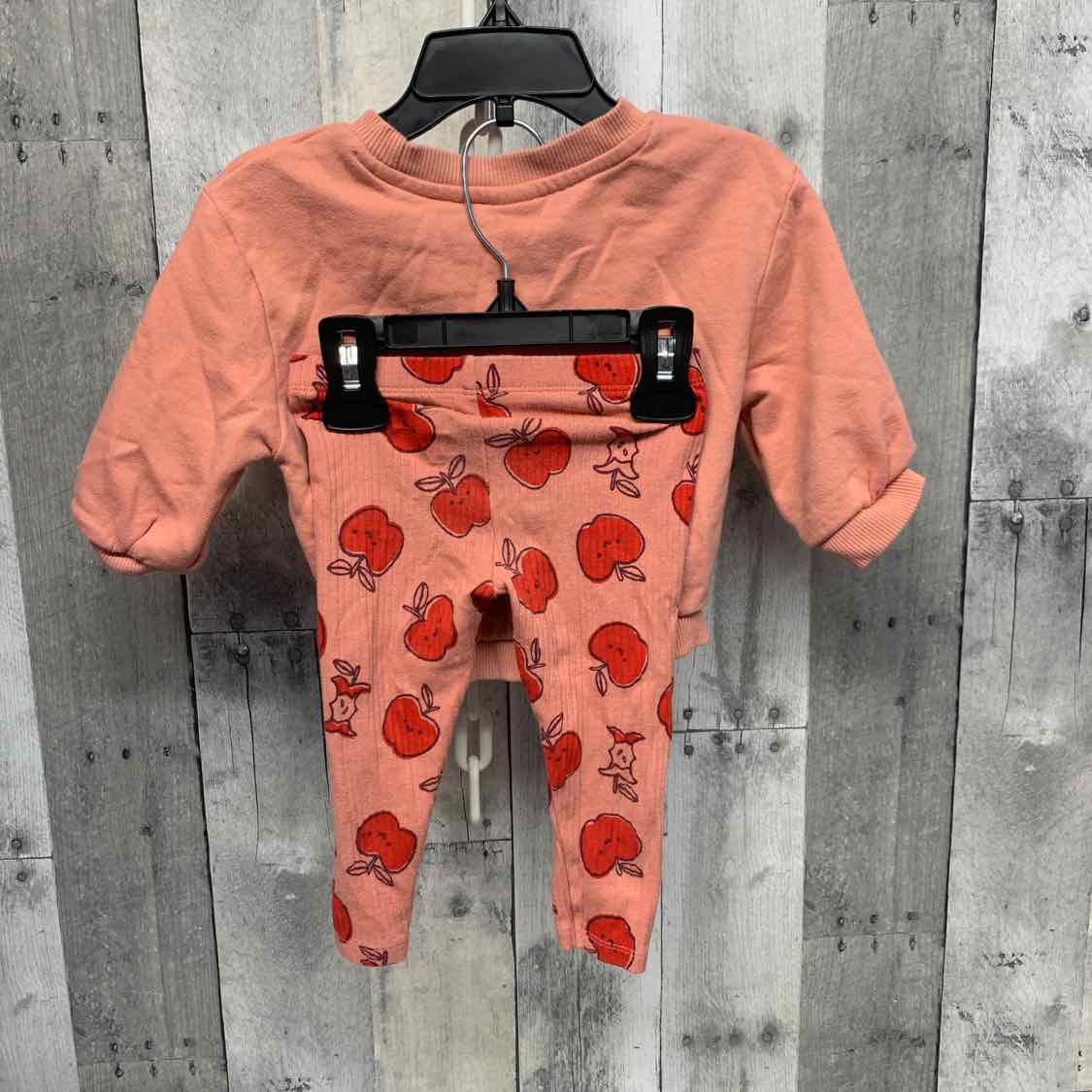 Size 12 Months Pink Print Cat & Jack Shirt/Leggings