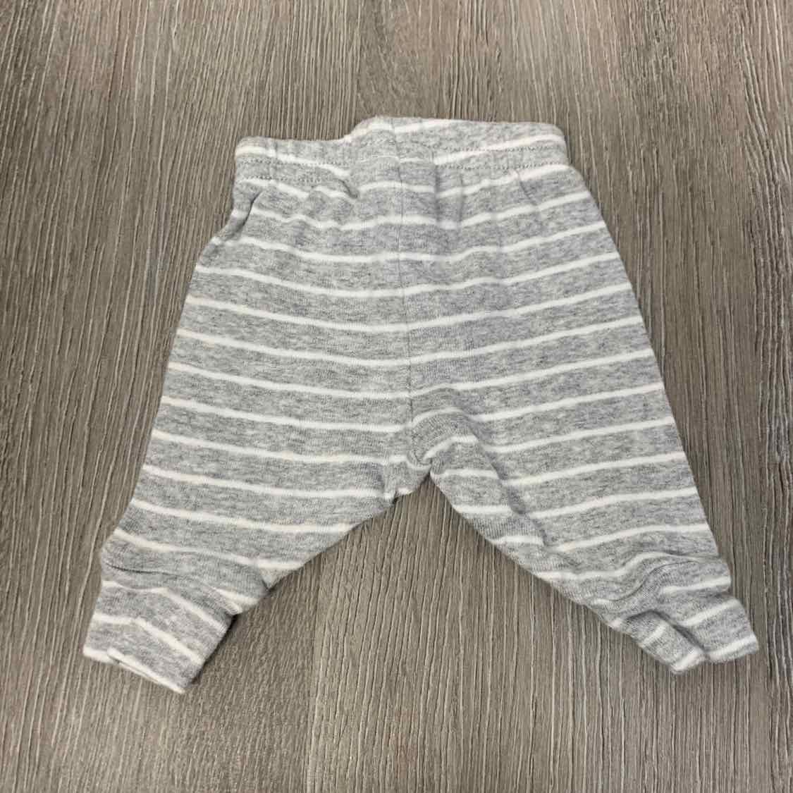 Size Preemie Gray Striped Carter's Athletic Pants