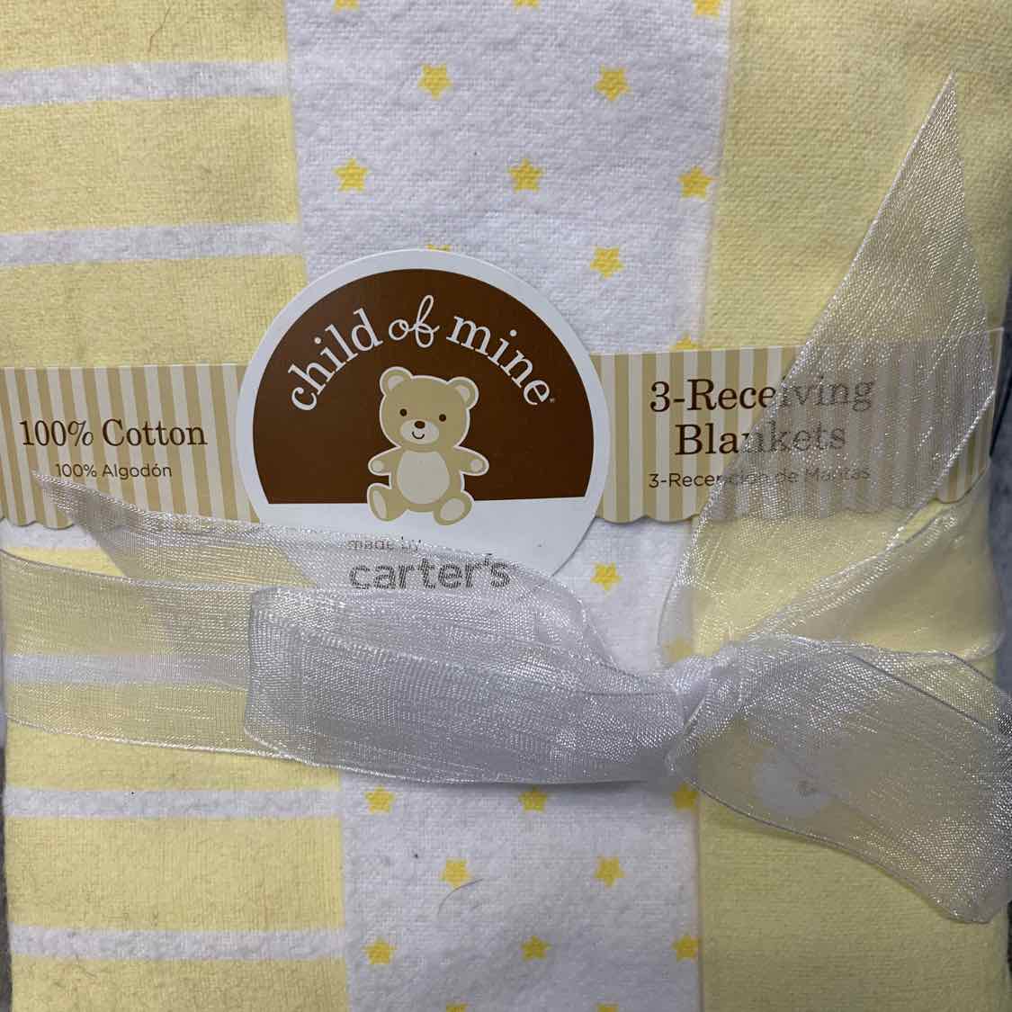 Child of Mine Yellow/White Bedding Size Blanket