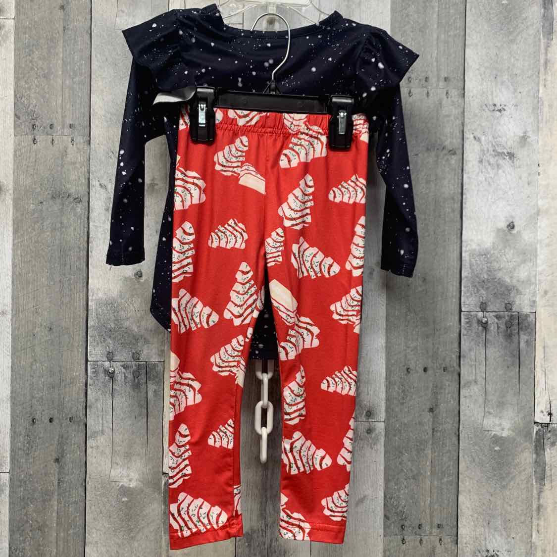 Size 1/2 Black/Red B Brand Shirt/Leggings