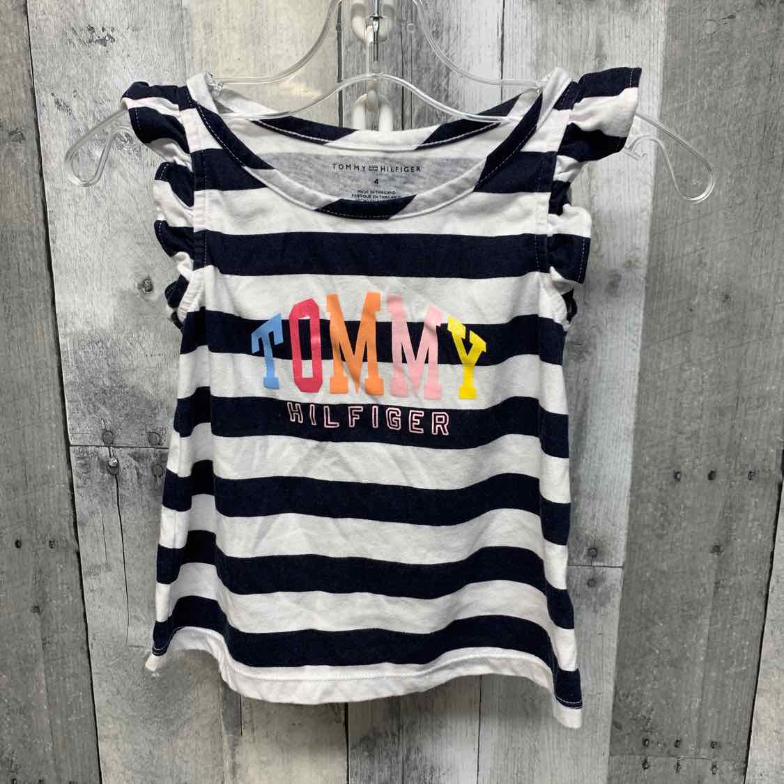 Size 4T Navy/Pink Tommy Hilfiger Tank Top